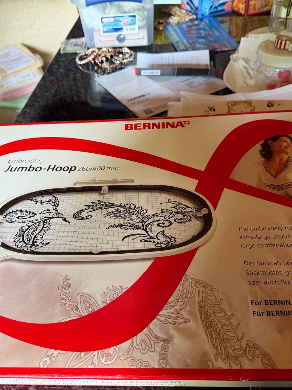 BERNINA Embroidery Jumbo-Hoop (White/Red Packaging)